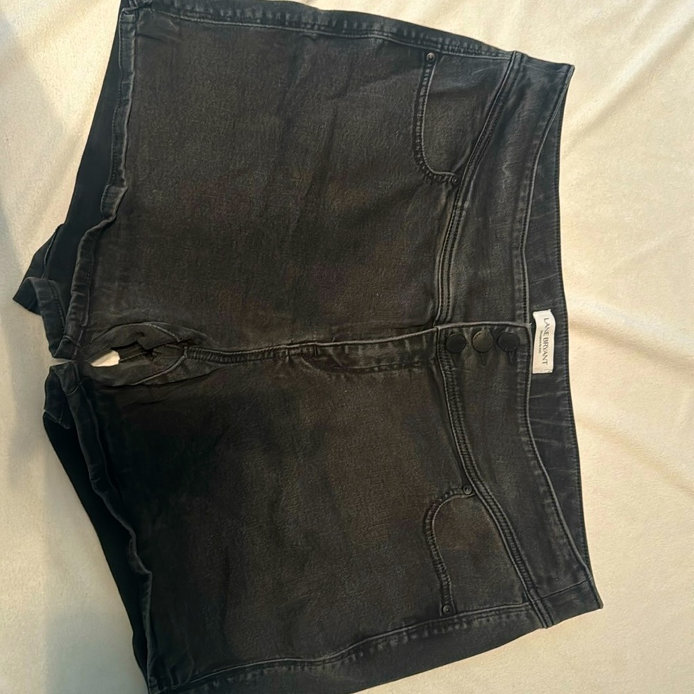 COPY - Lane Bryant Black Denim Shorts